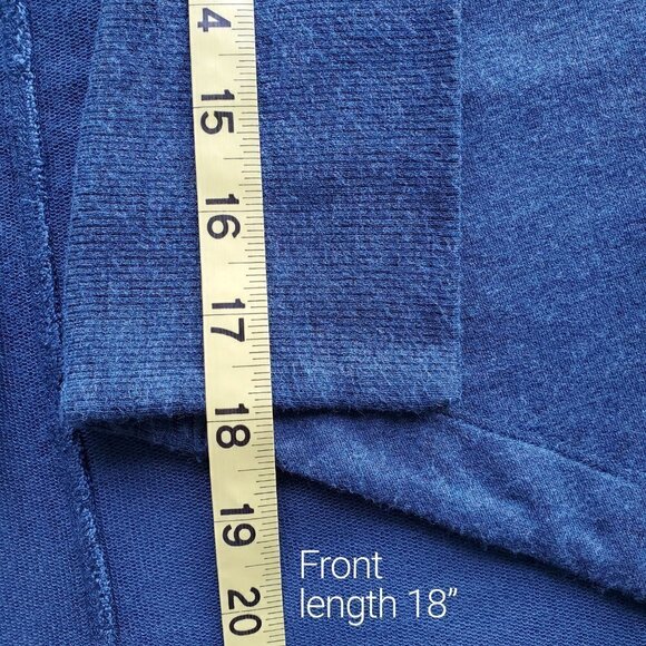 Athleta Heather Teal Long Sleeve Nirvana Wear Two Ways Wrap Cardigan Sz XXS - Picture 15 of 16